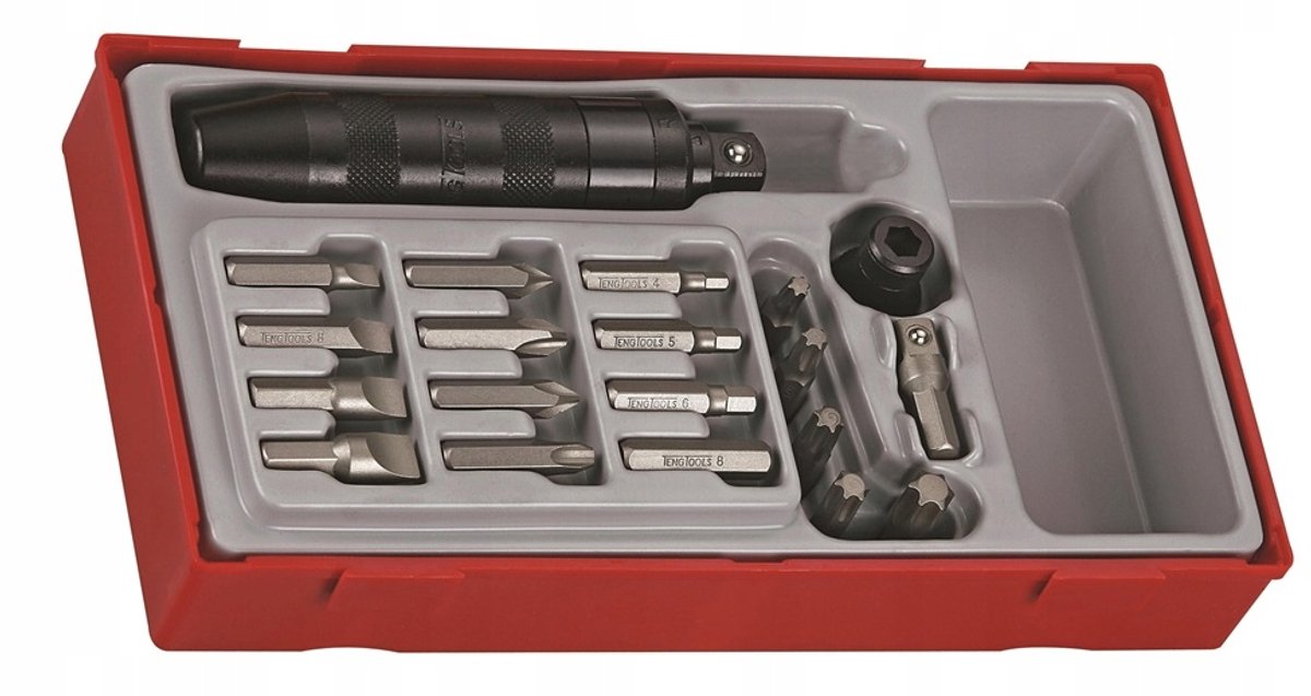 Teng Tools Slagmoersleutel Set met Bits - 20 Delig