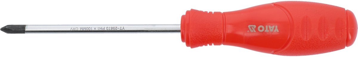 Yato Kruiskopschroevendraaier PH1 x 100mm - Magnetische Punt