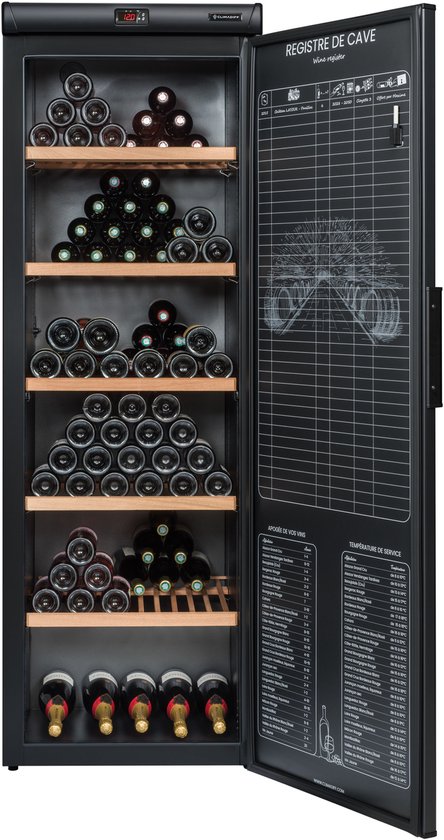 Climadiff RESERVE275 - vrijstaande wijnbewaarkast - 264 flessen - 1 zone