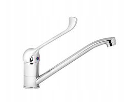Keukenmengkraan met elleboogbediening - Messing, Chroom