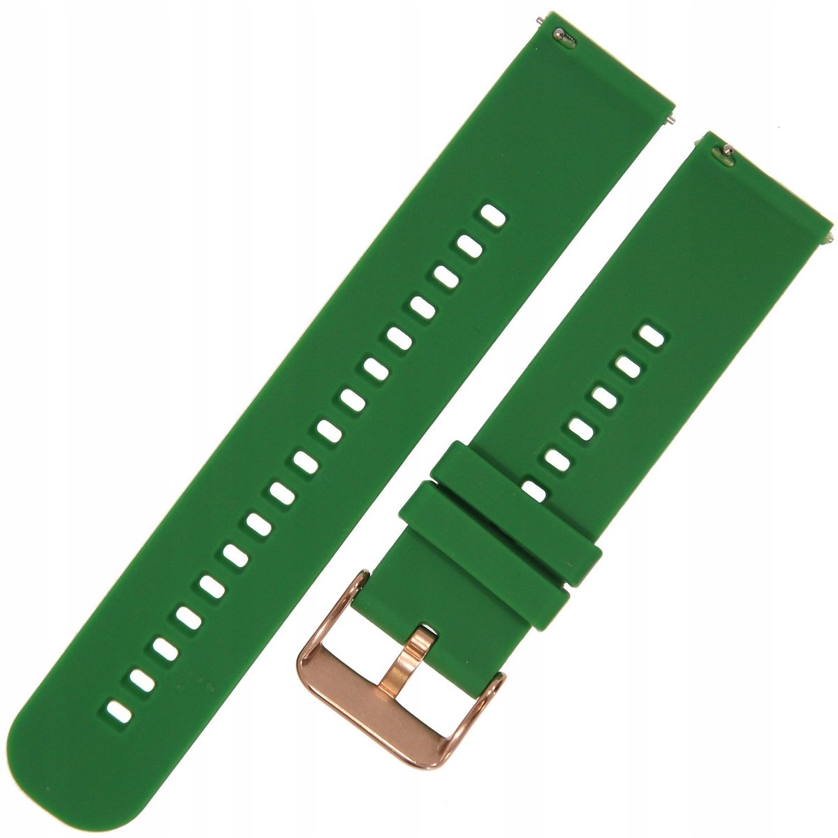 Pacific U27 - Horlogebandje - Groen-Roségoud - 22mm