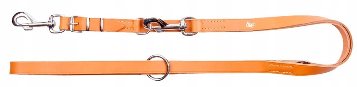 Dingo Leren Hondenriem Verstelbaar 1.5cm x 200cm met Verwisselbare Karabijnhaak