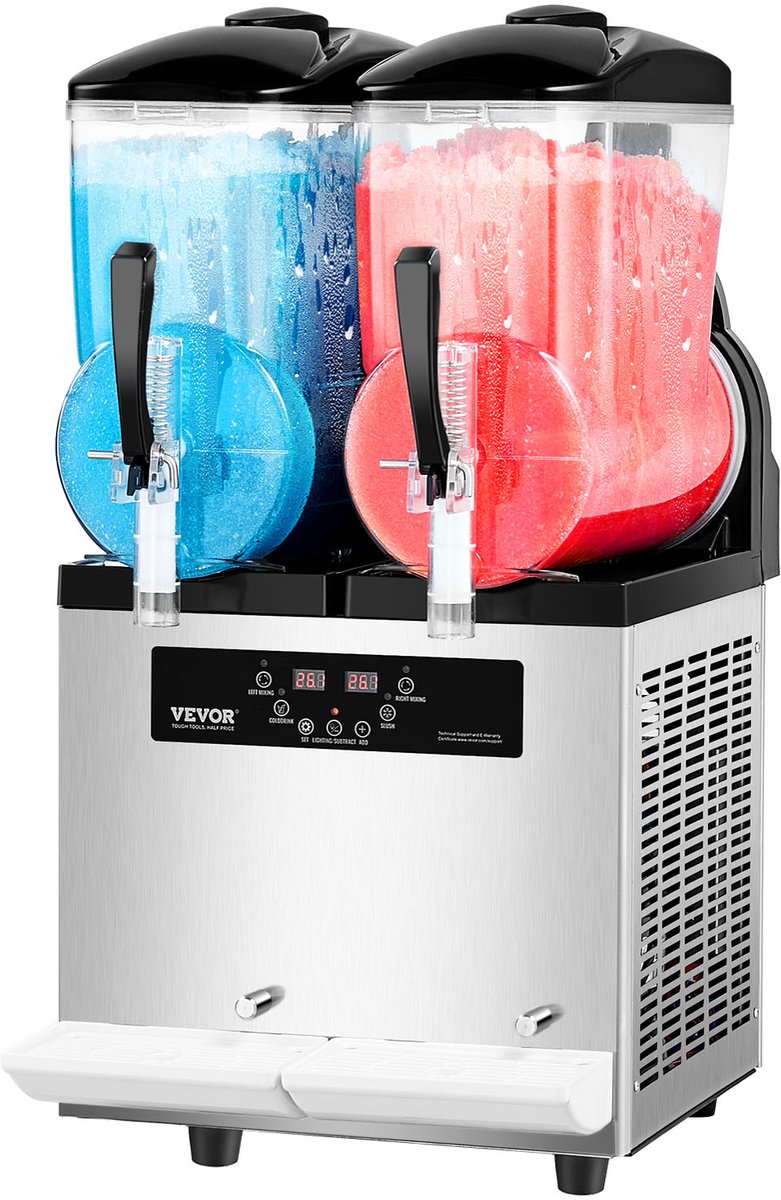VEVOR 12Lx2 Commerciële Slush-ijsmachine Margarita Smoothie-drankmaker