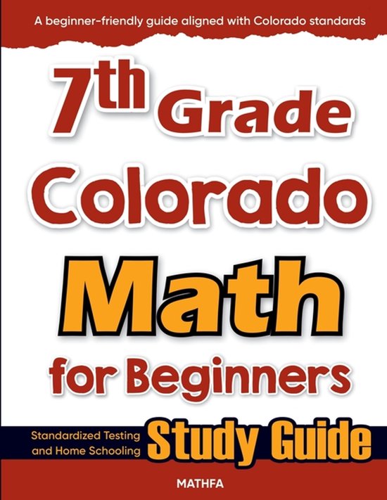7th Grade Colorado Math for Beginners - cover