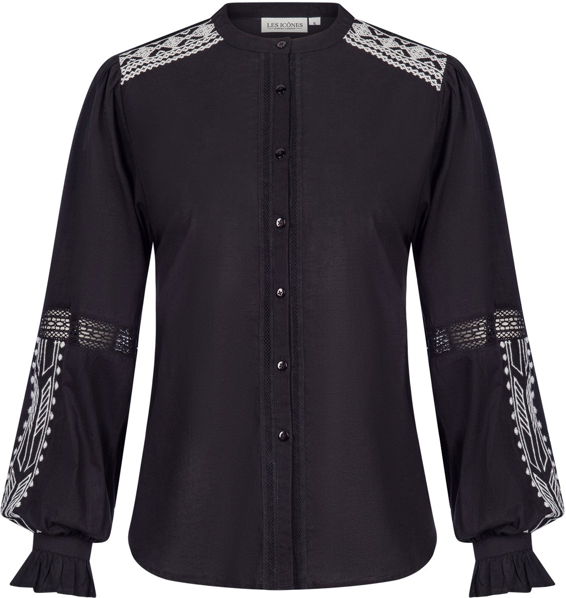 Les Icônes - Sophie Blouse - Blouse - Zwart - M