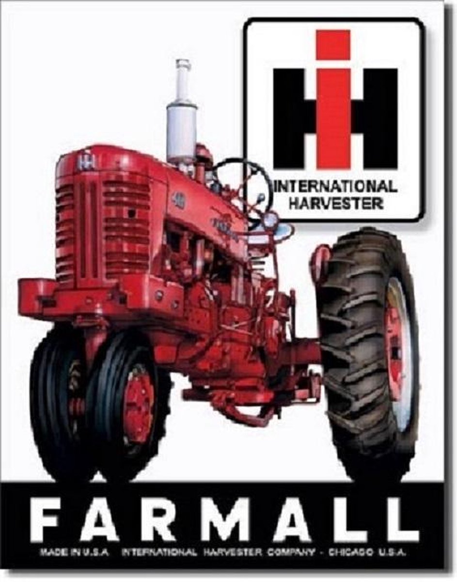 Farmall 400 Metalen wandbord 31,5 x 40,5 cm.