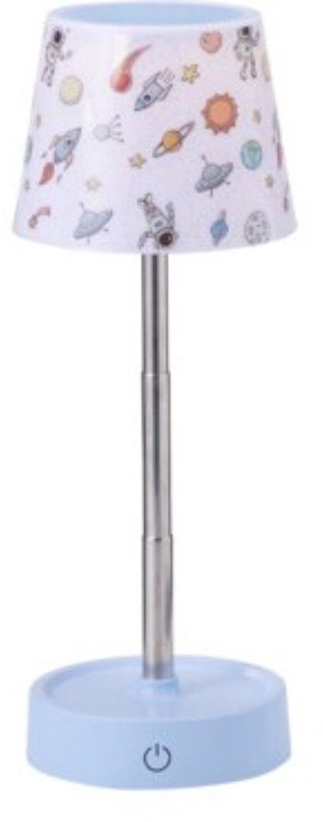 Home & Styling Space Uitrekbare Tafellamp - Met lampenkap - Kinderlamp - Blauw