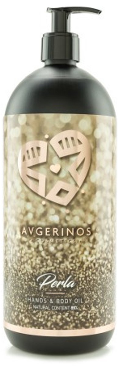 AVGERINOS PERLA 1 LITER - PROFESSIONELE BODY OLIE - MASSAGEOLIE - HUIDOLIE - HAAROLIE