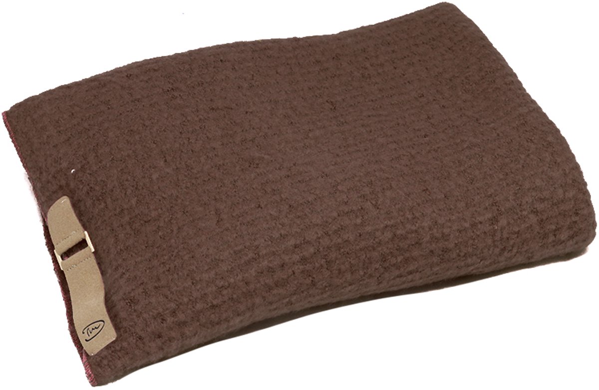 Donkerbruine sjaal met lus - Deluxe - sjaal en omslagdoek - donkerbruin - acryl - wintersjaal met lus - 250 x 65 cm