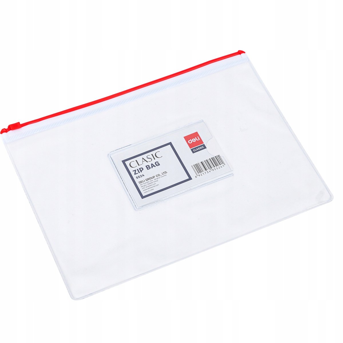 Deli A5 Transparant Ritsmap - Rood