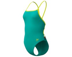 Speedo Fl Solid Tri Back Zwemkleding Groen UK 30 Vrouw