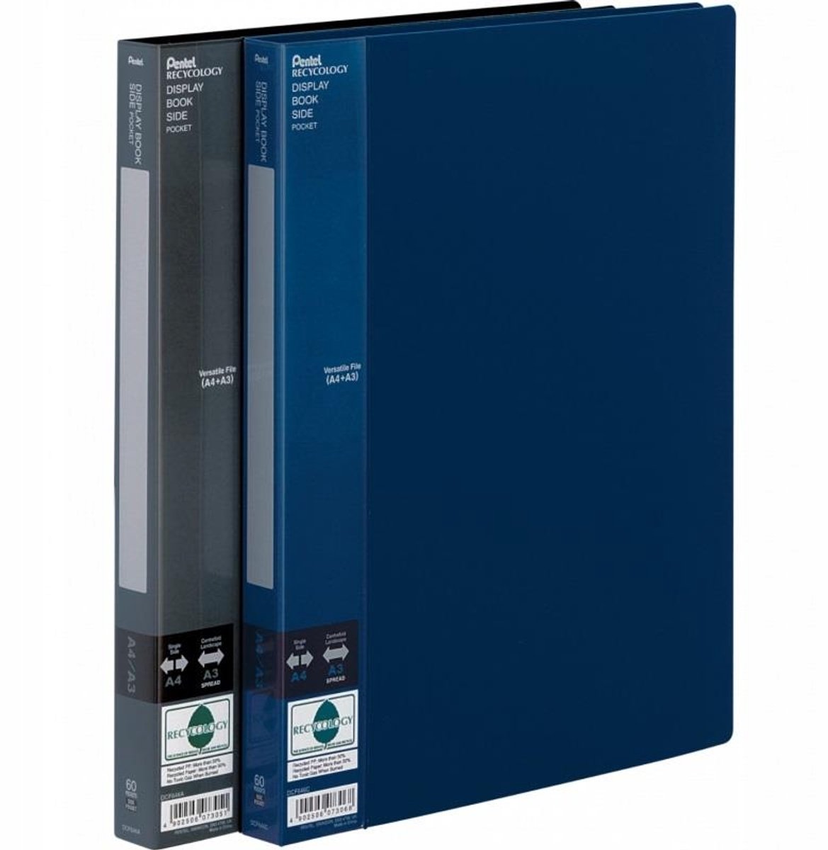 Pentel Presentatiealbum DCF646 A4/A3 Blauw, 60 Vakken