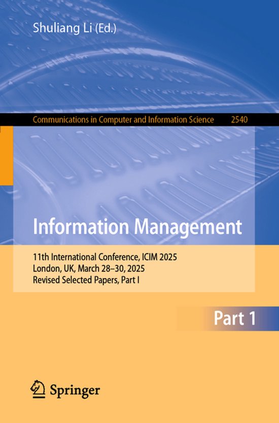 Communications in Computer and Information Science2540- Info ... - cover