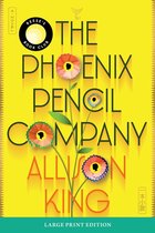 Boekcover van 'The Phoenix Pencil Company' in geel met titel, illustratie van bloemen en Reese's Book Club logo.