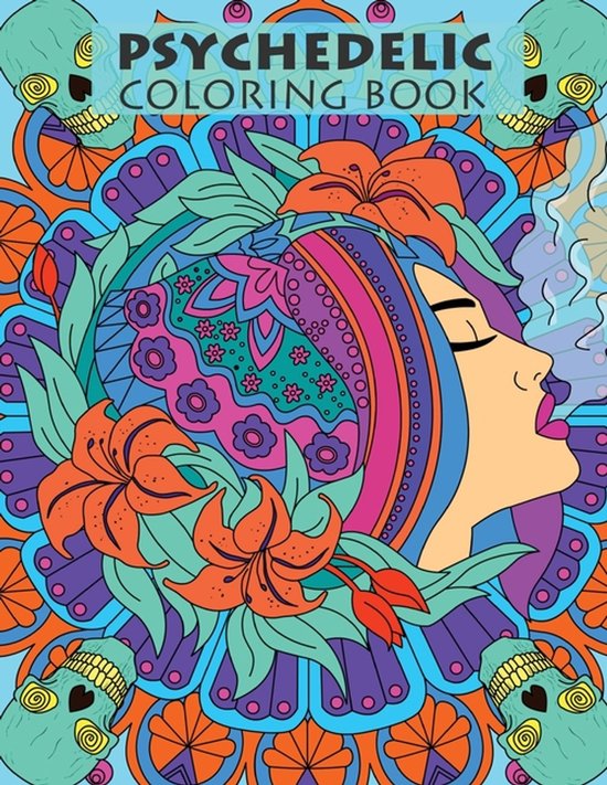 Psychedelic Coloring Book For Adults - cover