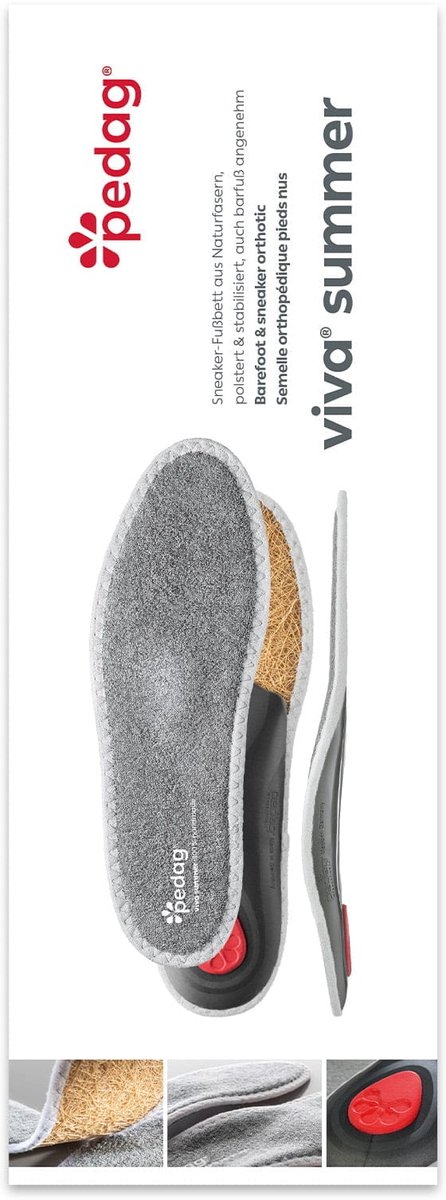 Pedag viva summer | Inlegzolen | Badstof | Extra comfort | Maat 35 t/m 48
