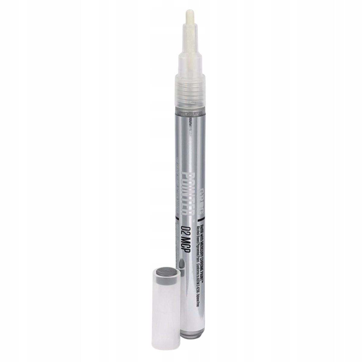 Grog Pointer 02 MCP Marker - Spiegelend Chroom, Ronde Punt 2mm