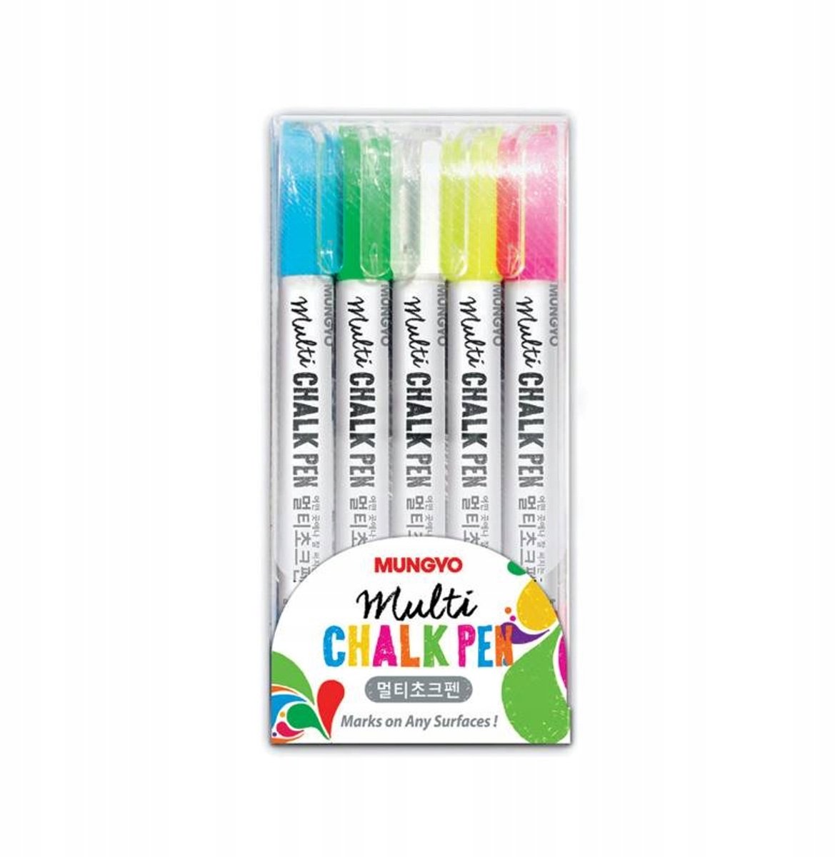 5x Krijtmarkers voor Zwarte Borden - Zacht Schrijvend & Makkelijk Uitwisbaar