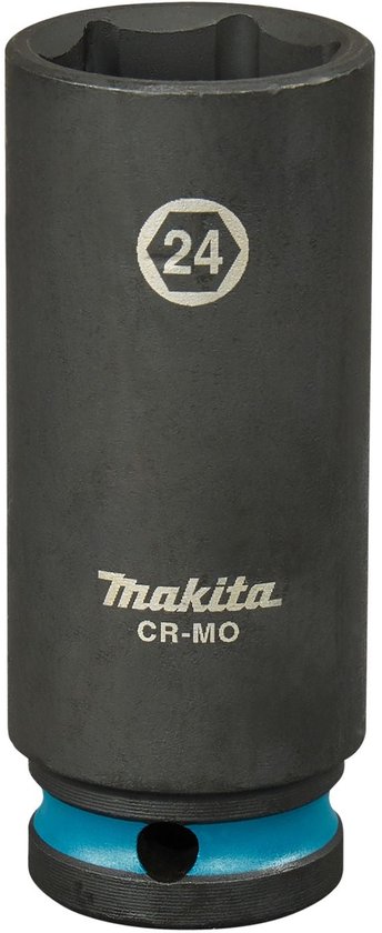 Makita E-16520 Impact Noir Douille à choc 1/2 longue | 24 millimètres