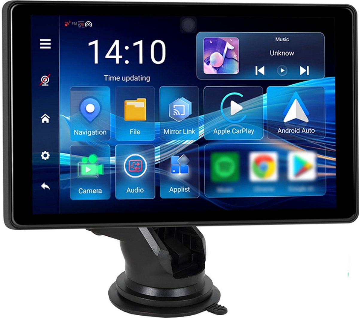 Boscer® Smart HD Navigatiesysteem PRO - 8-Core 4+64GB - Apple Carplay & Android Auto (Draadloos) - 8 Inch HD Touchscreen - Google PlayStore - FM Transmitter - Bluetooth SD USB Aux GPS & WiFi - Autoradio - AHD Achteruitrijcamera