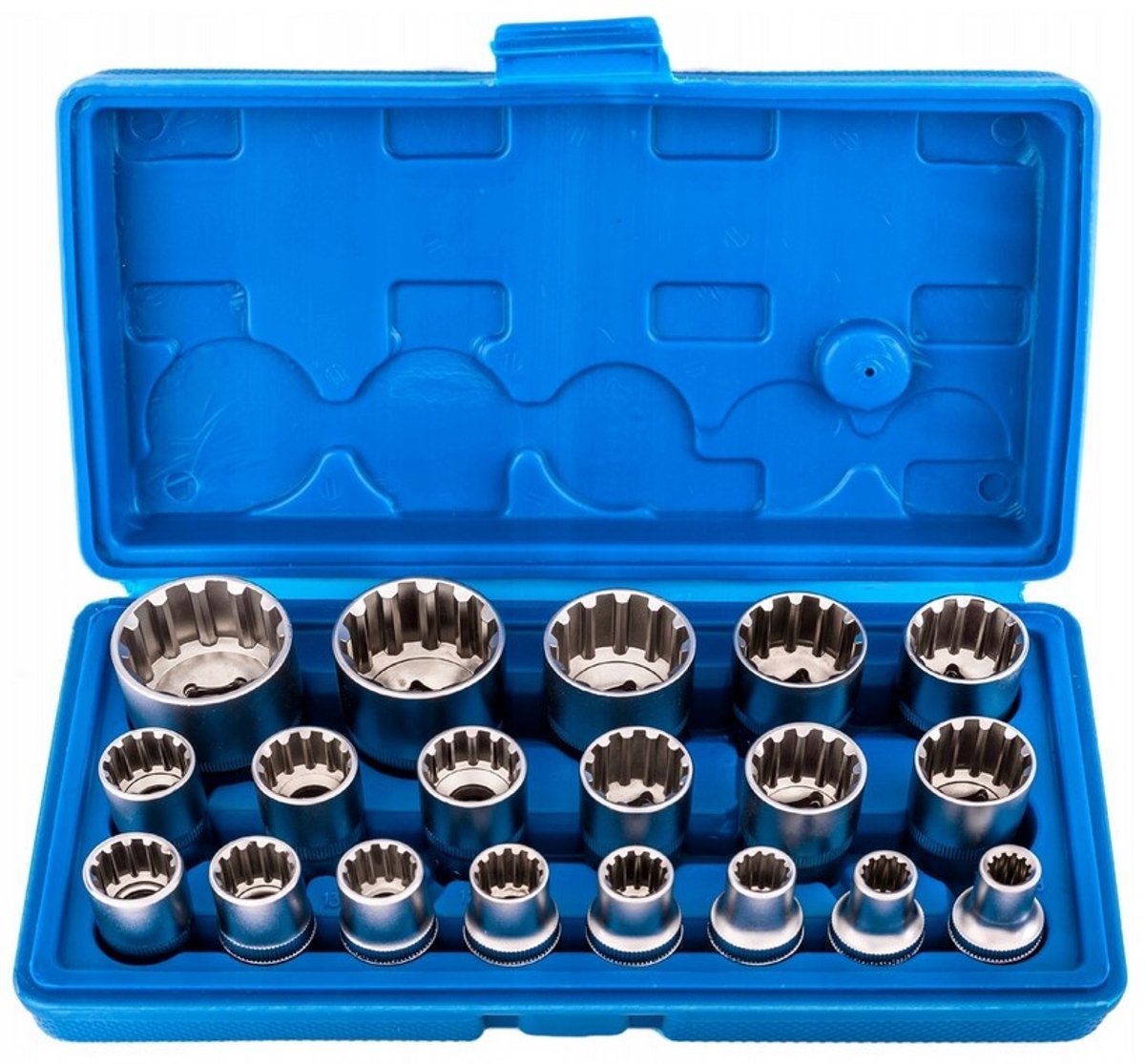 professionele doppen set - dopsleutelset - 19 delig - zeskantdoppen set 1/2 - dopset