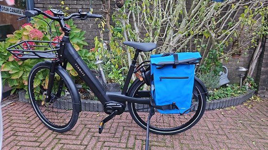 Ekostar online shopping 2in1 fietstas - Waterdicht - Duurzaam - TPU - Blauw - Fietstas enkele - Fietstassen electrische fietsen van Ekostar — afbeelding 5