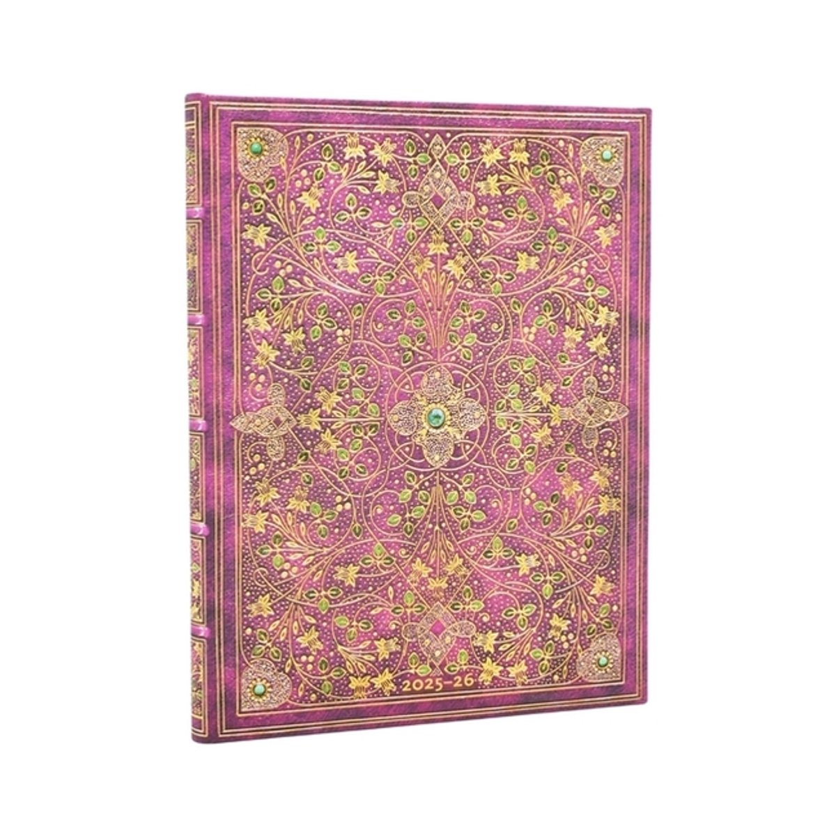 2026 Diamond Jubilee (sangorski & Sutcliffe) Ultra 18-month Vertical Hardcover Flexi Dayplanner 2025-2026 (elastic Band Closure)