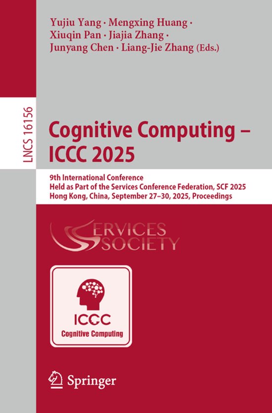 Lecture Notes in Computer Science16156- Cognitive Computing  ... - cover