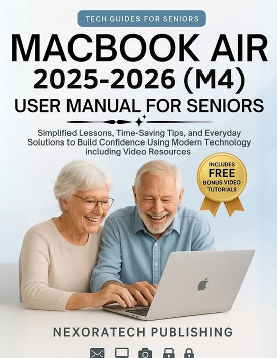 MacBook Air 2025-2026 (M4) User Manual For Seniors - cover