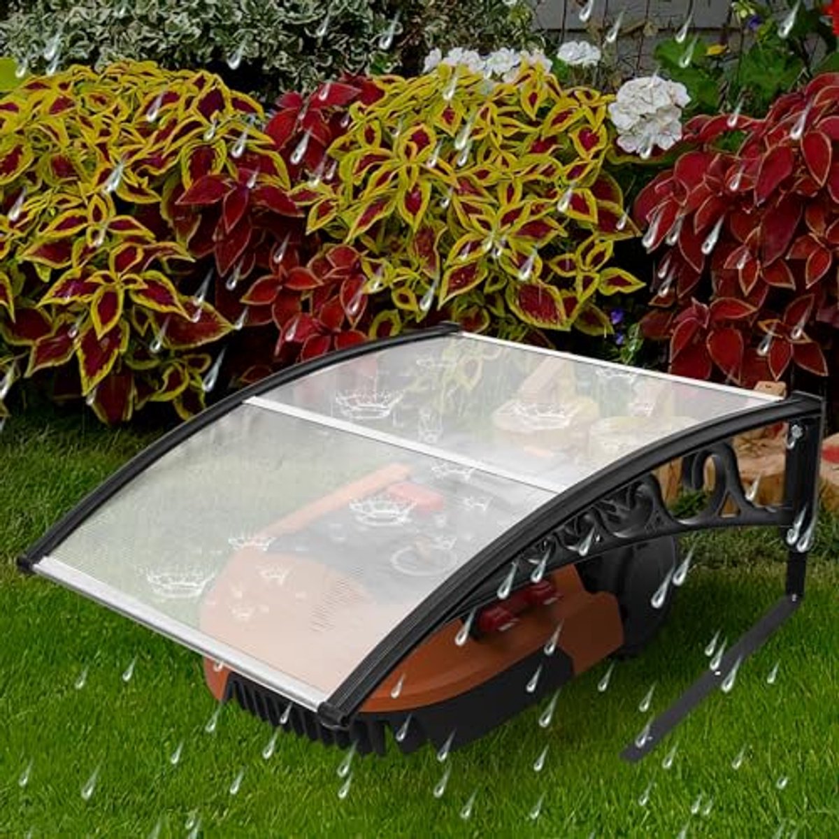 Weerbestendige garage voor robotmaaiers - Transparant, - afbeelding 3