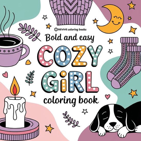 Bold & Easy Stress Relief Coloring Books- Bold & Easy Cozy G ... - cover