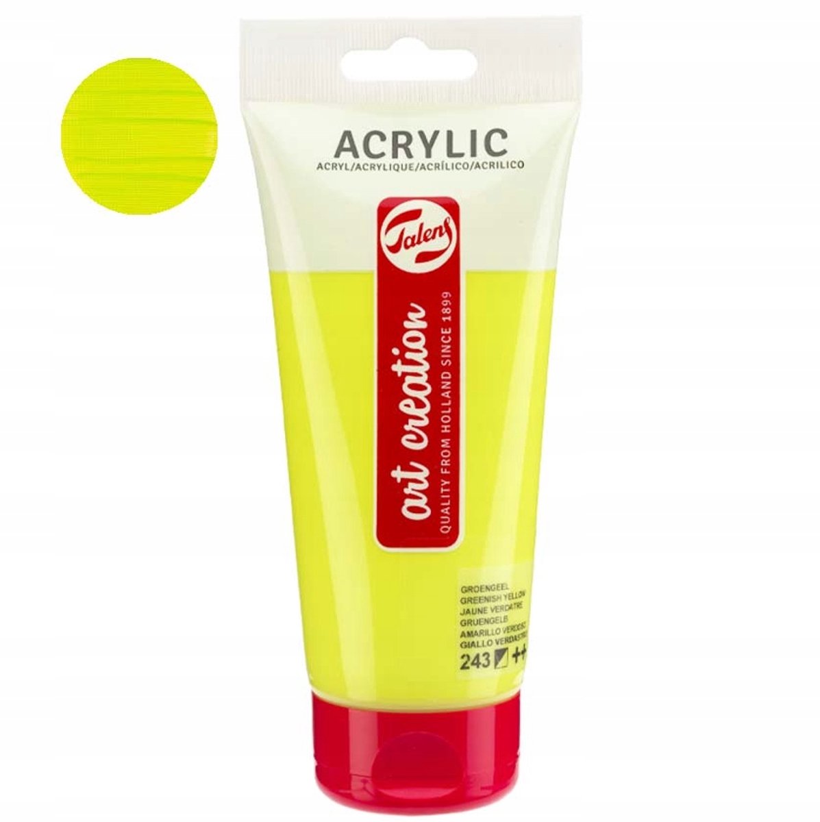 Art Creation Acryl Verf 200 ml - 243 Groenachtig Geel