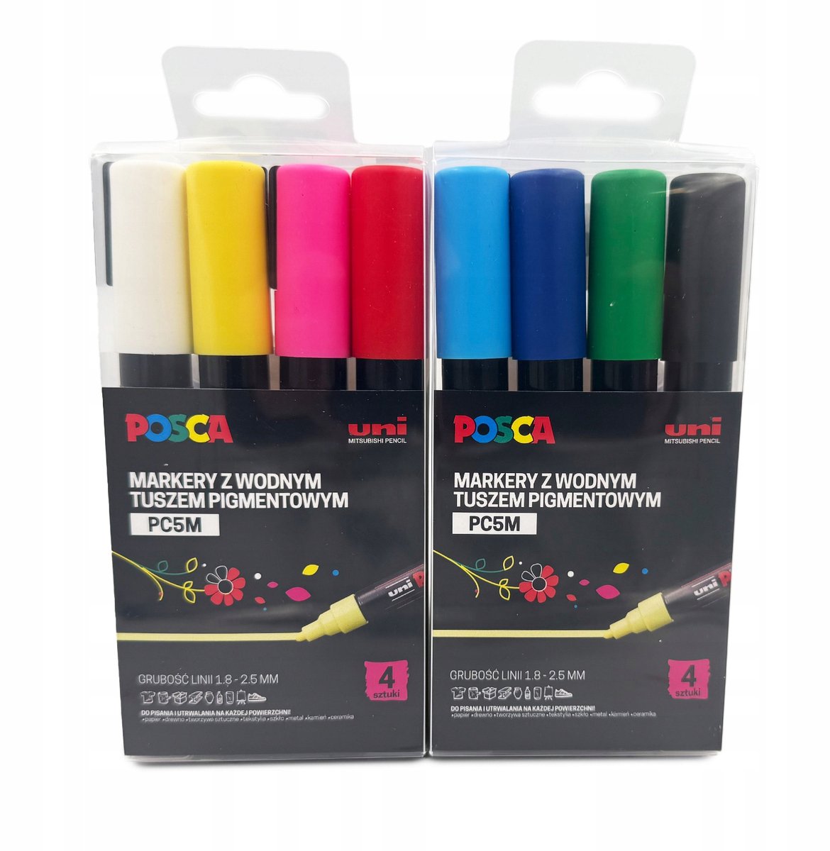 Uni Posca PC-5M Verfmarkers Set - 8 Stuks