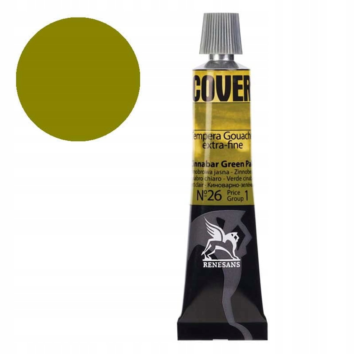 Renesans Cover Tempera Verf 20ml - Helder Cyno Groen