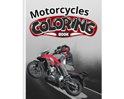 Motorcycles Coloring Book For Kids