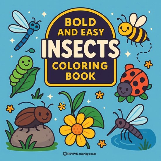 Bold & Easy Stress Relief Coloring Books- Bold & Easy Insect ... - cover