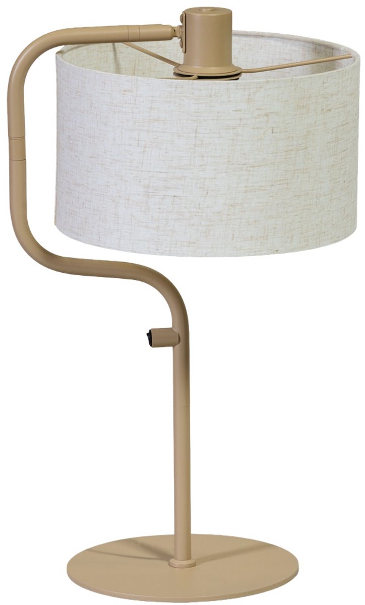 ETH Jacqueline Tafellamp 1xE27 Zand + Kap Creme