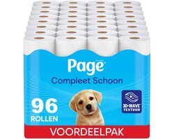 Page® toiletpapier - Compleet Schoon wc papier - 96 rollen - met een vleugje katoen - Voordeelverpakking