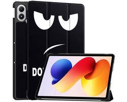 Coverup Tablethoes geschikt voor Xiaomi Redmi Pad 2 Pro Hoesje - Tri-Fold Book Case met Wake/Sleep - Don't Touch