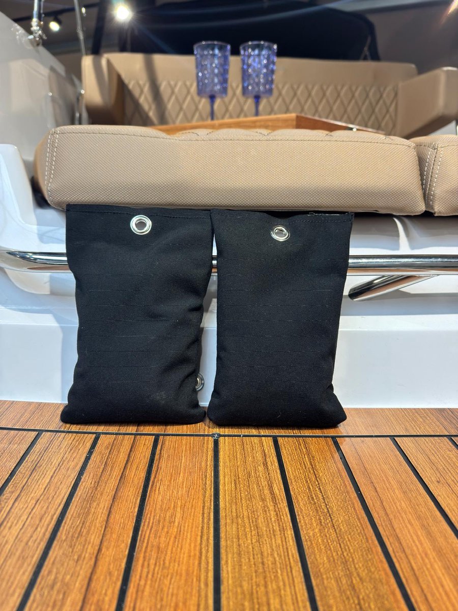 2X Grindzakjes Zandzakjes zwart - voor bootdekzeil - om waterzakken te voorkomen - 0,8kg