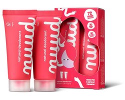 nuud Smarter Pack | nieuwe crème | 2 x 20ml | natuurlijke, vegan crème deodorant