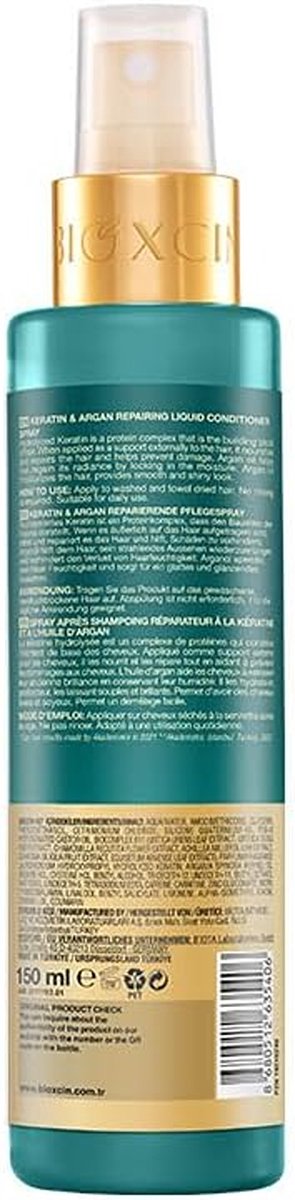 Bioxcin - Keratine & Argan Herstellende Conditioner Spray - 150ml