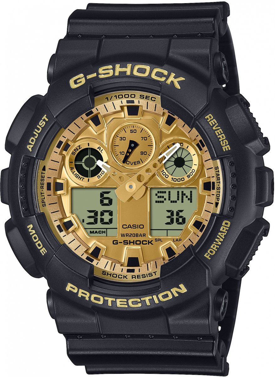 G-Shock GA-100GGB-1A9ER Classic Heren Horloge