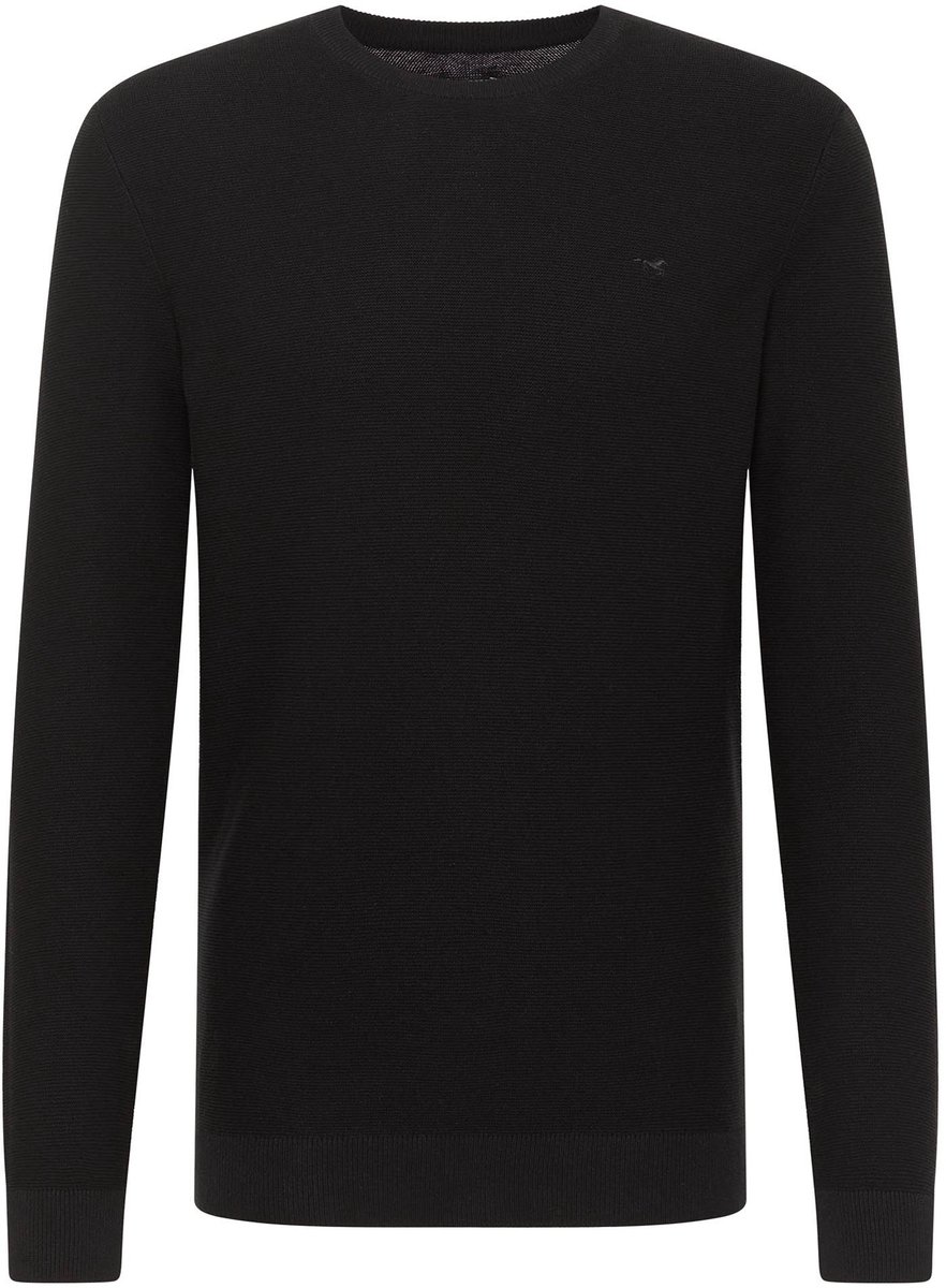 Mustang Heren trui ELLIOT regular fit Zwart L Ronde Hals Volwassenen