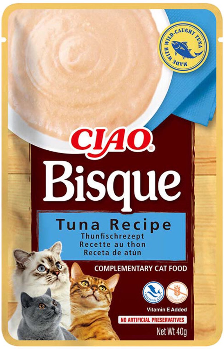 Inaba Ciao Bisque Natvoer - Kat - Kip