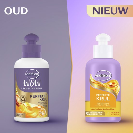 Andrélon - Lichtgewicht Leave-in Haarcrème - Perfecte Krul - 6 x 200 ml