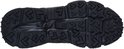 Zwarte Skechers wandelschoen, zool met grof profiel voor grip.