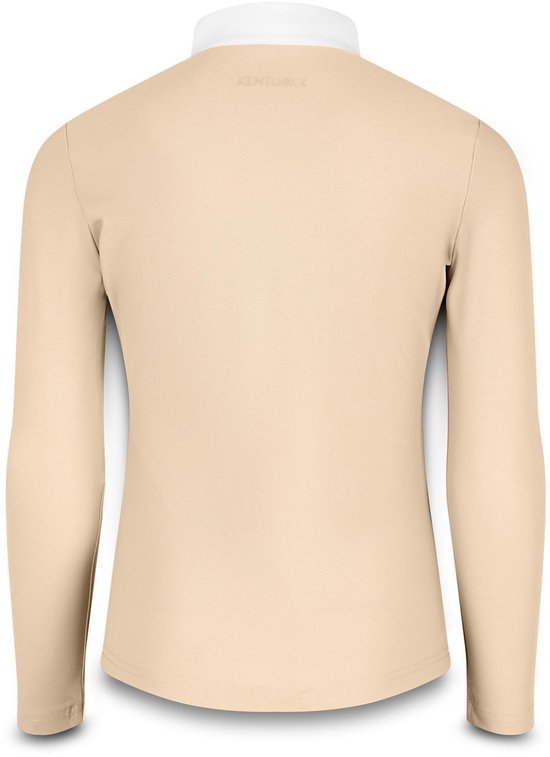 Kentucky Horsewear - Chemise de compétition Tokyo - Filles - Manches longues - Beige - Taille 150 - Respirante et élastique