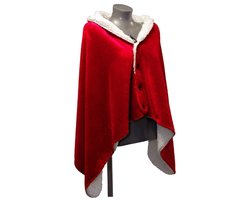 Unique Living | Coby omslagplaid 75x150cm rood
