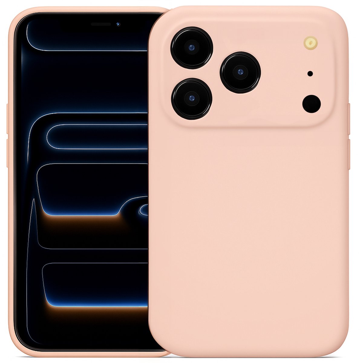 Hoesje geschikt voor iPhone 17 Pro - Mat Back Case Roze